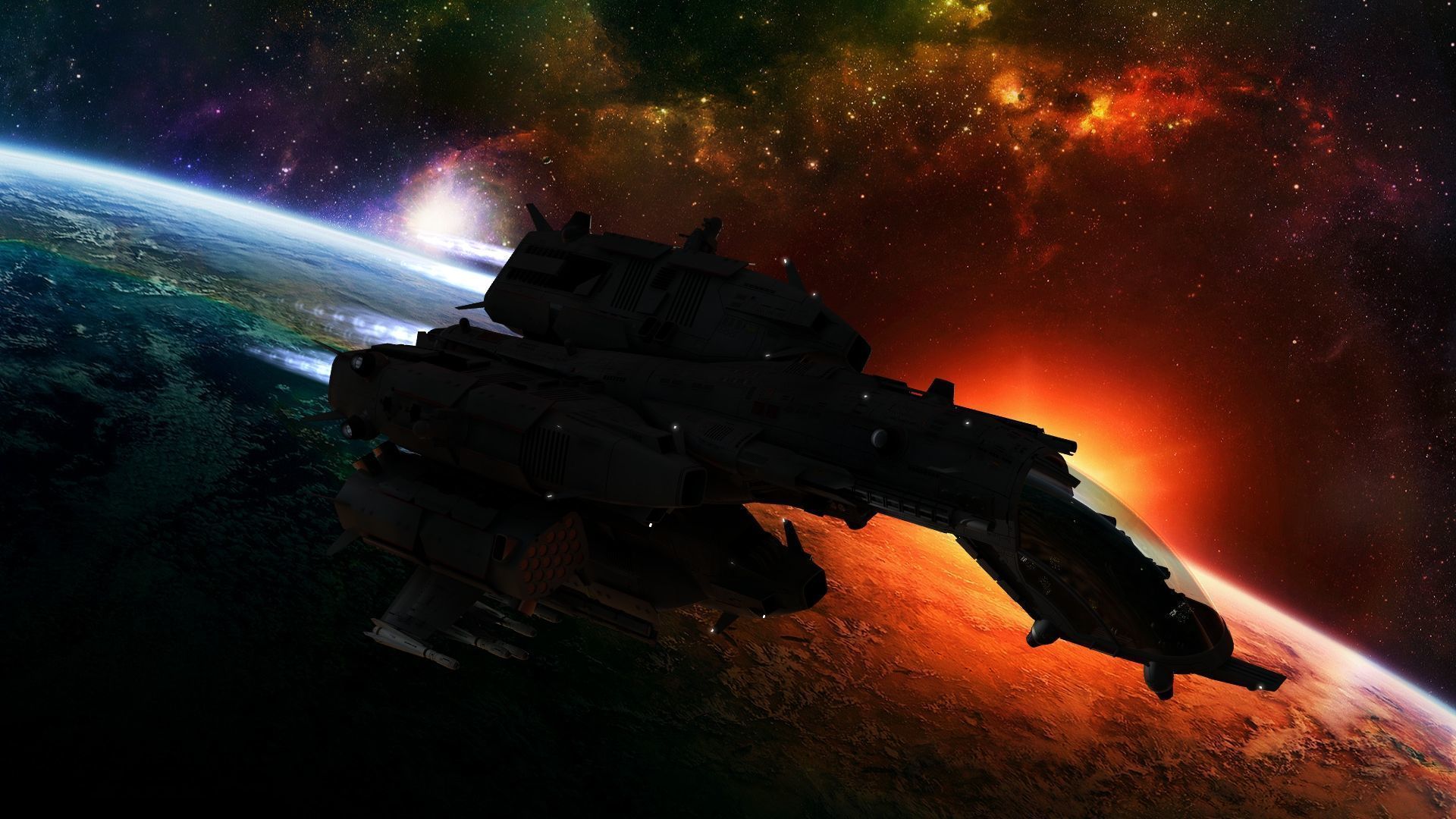 Dragonfly Robotic Fighter Drone 3D model_24