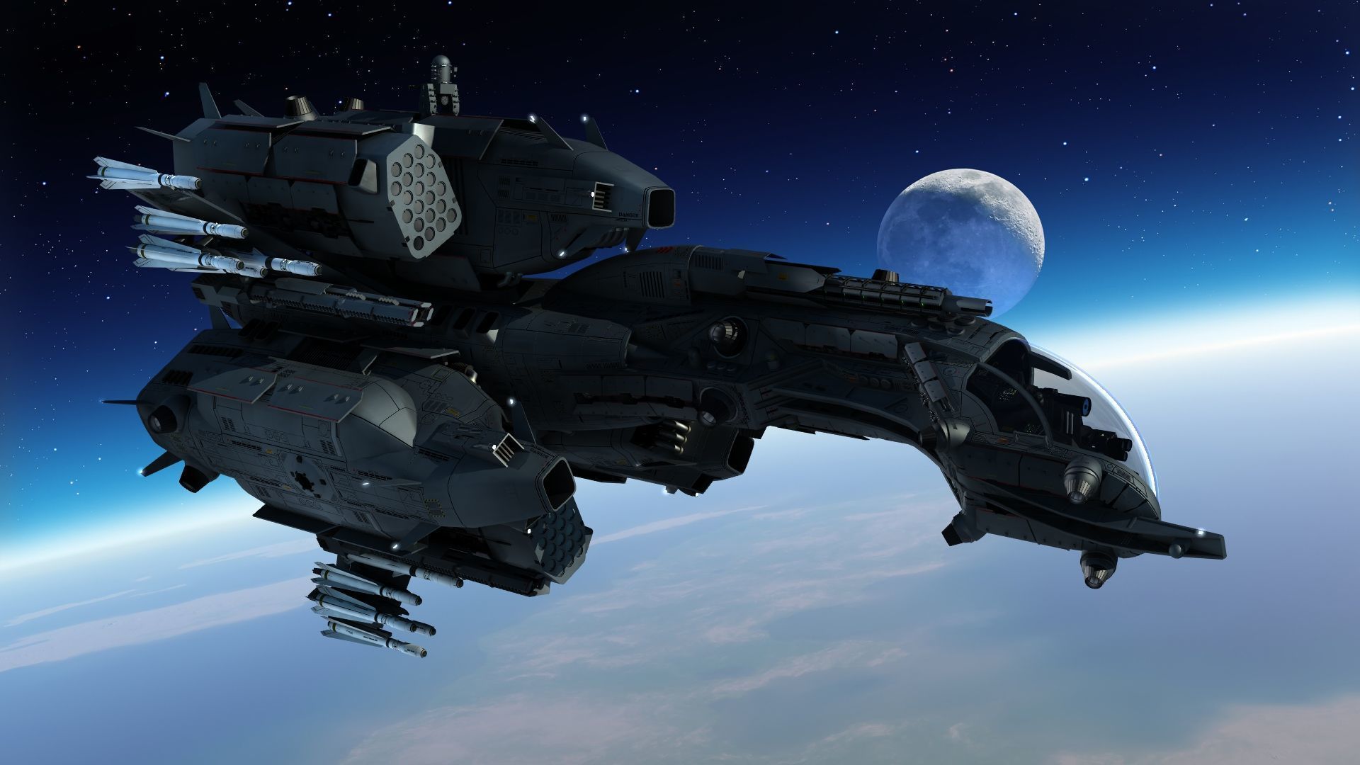 Dragonfly Robotic Fighter Drone 3D model_18