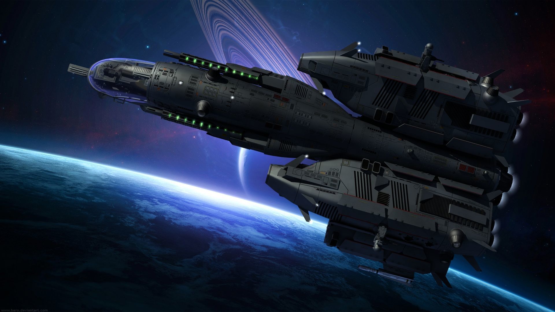 Dragonfly Robotic Fighter Drone 3D model_28