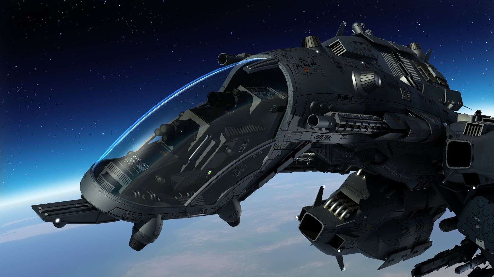 Dragonfly Robotic Fighter Drone 3D model_17