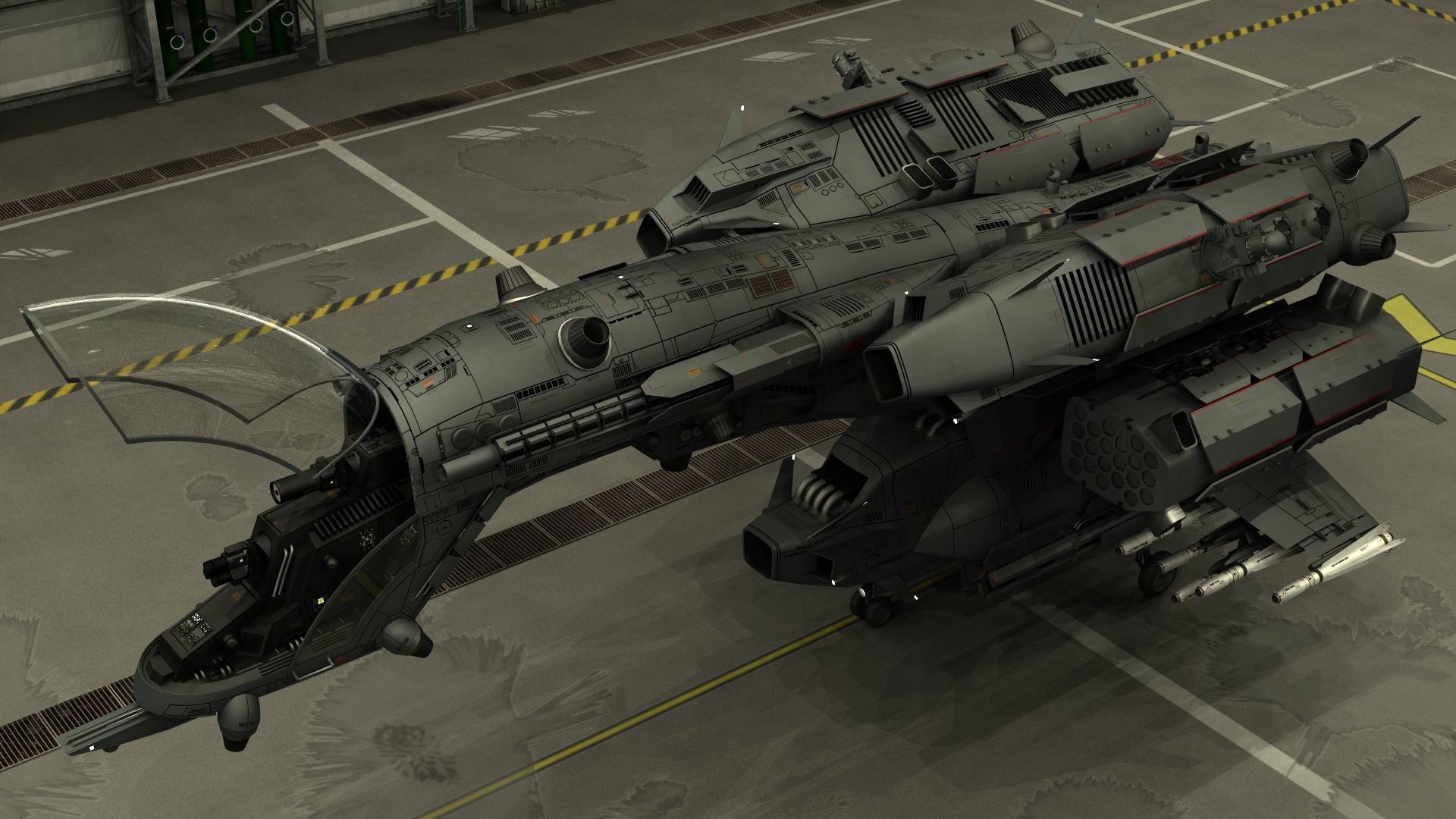 Dragonfly Robotic Fighter Drone 3D model_12