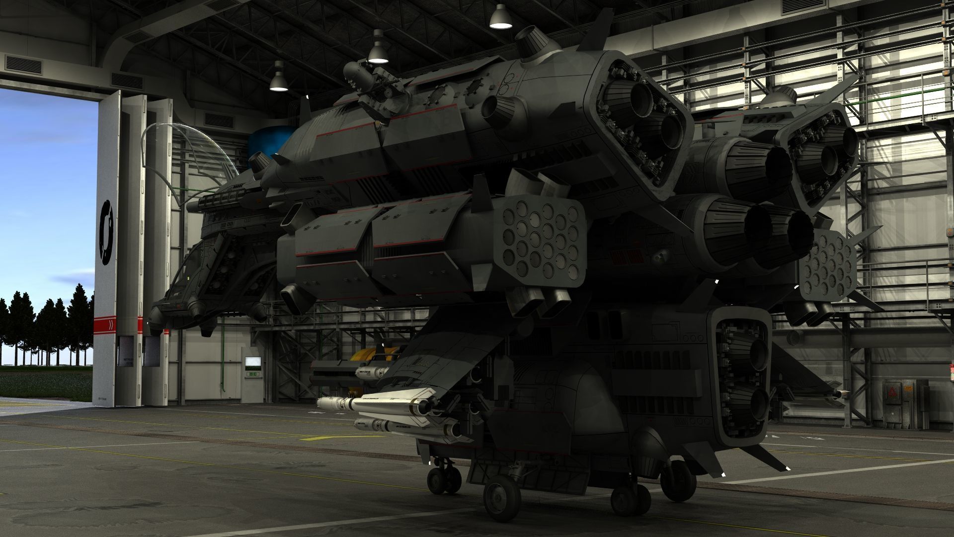 Dragonfly Robotic Fighter Drone 3D model_14