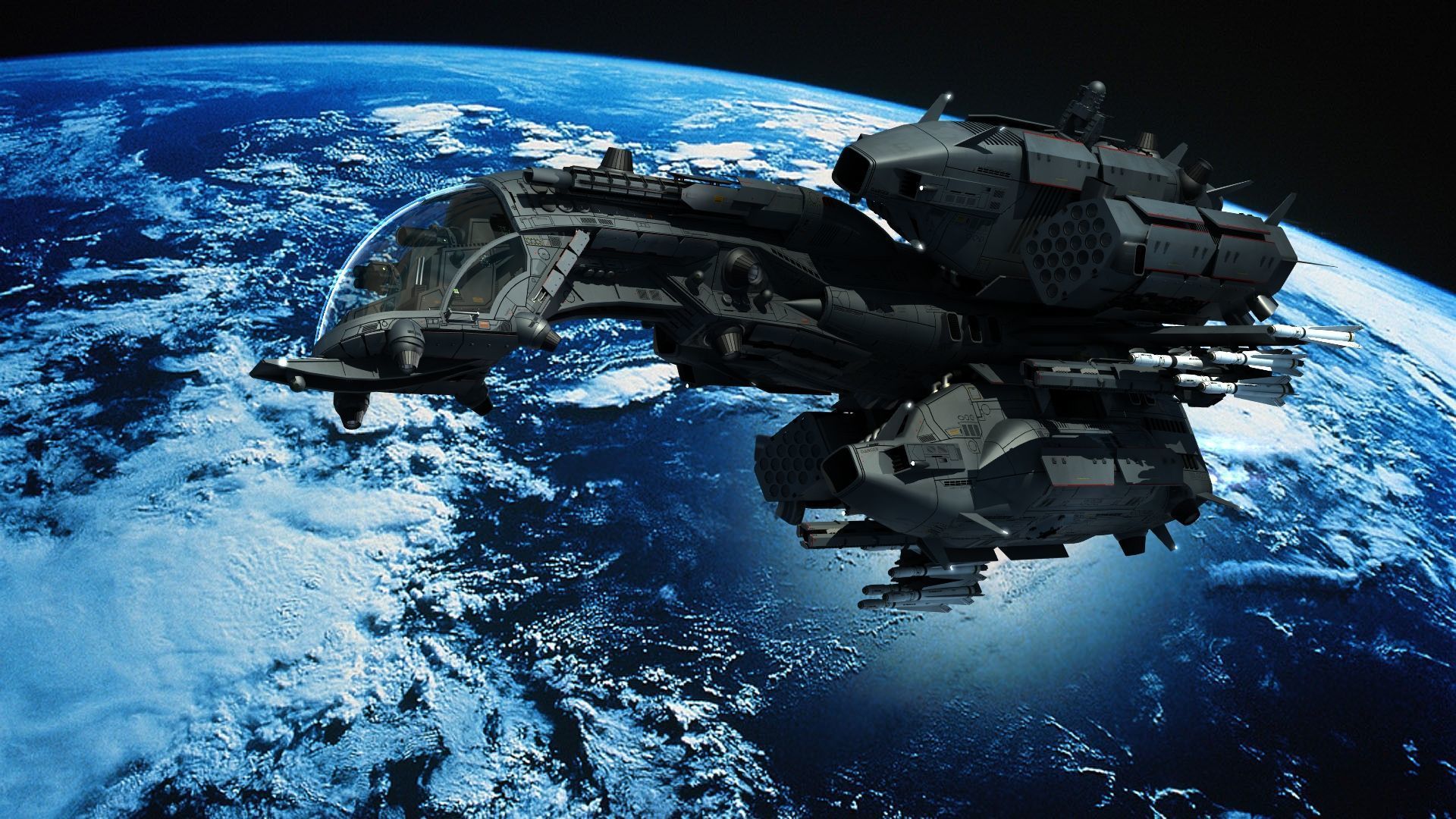 Dragonfly Robotic Fighter Drone 3D model_21