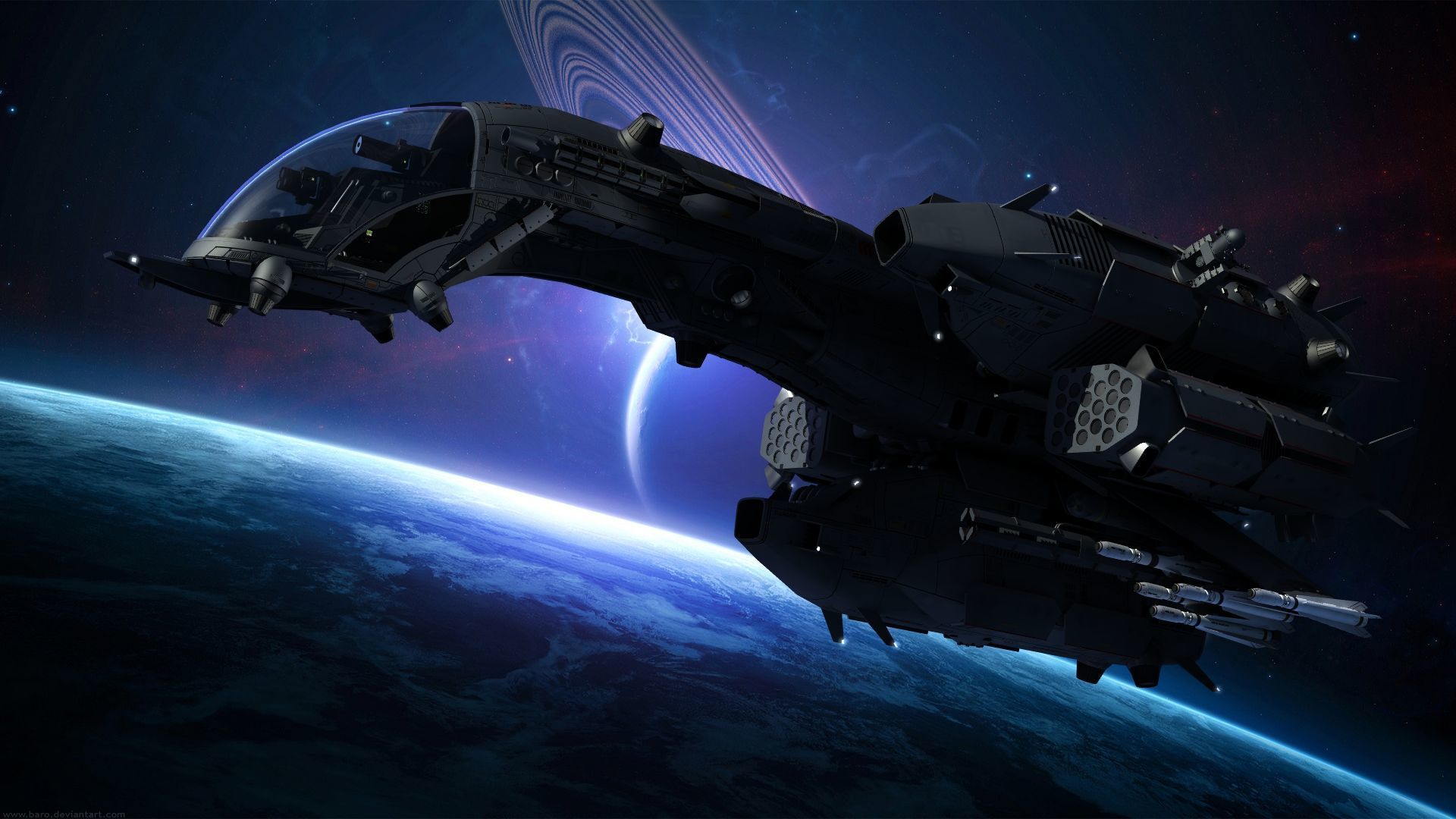 Dragonfly Robotic Fighter Drone 3D model_5