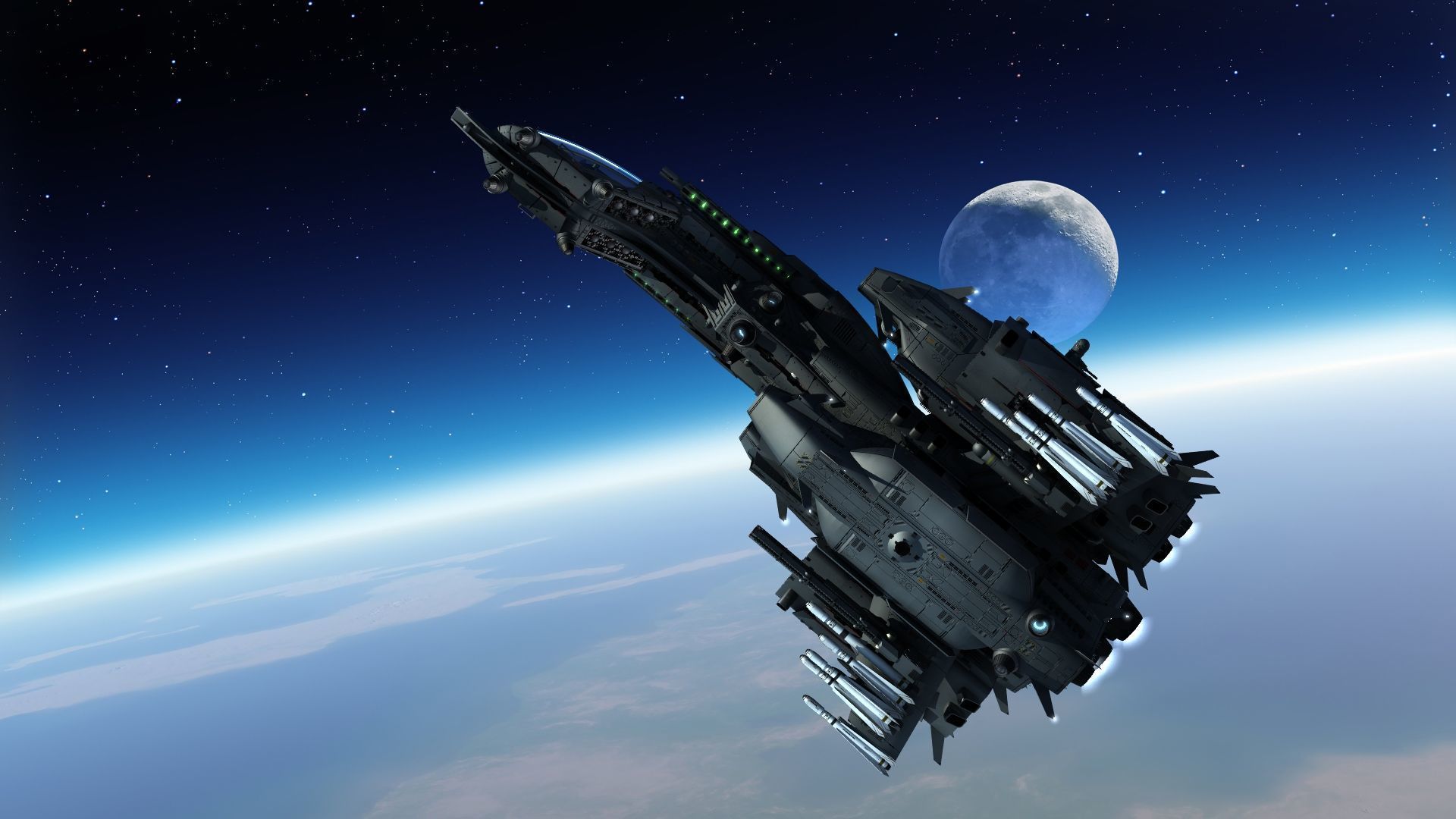 Dragonfly Robotic Fighter Drone 3D model_7