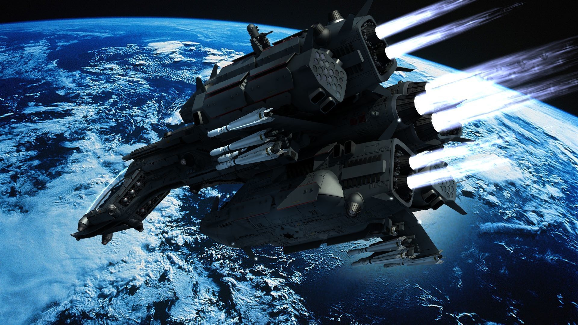 Dragonfly Robotic Fighter Drone 3D model_3