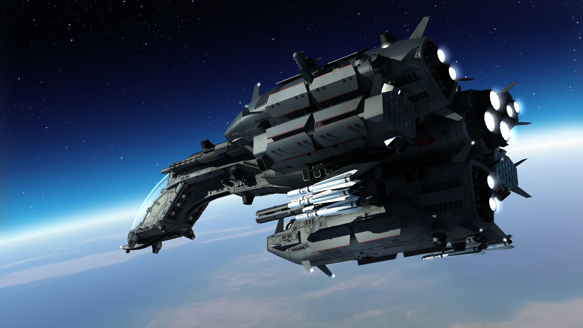 Dragonfly Robotic Fighter Drone 3D model_4