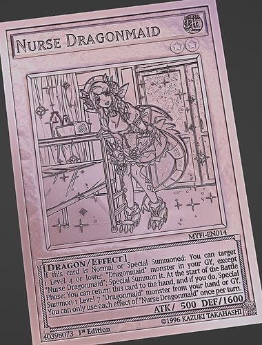 Nurse Dragonmaid - yu-gi-oh Free 3D print model