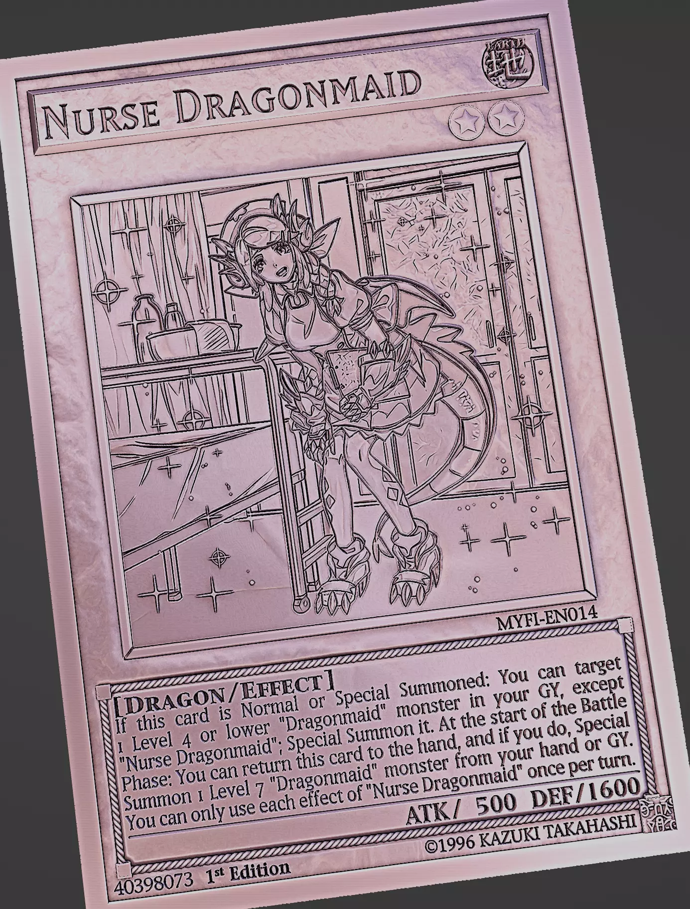 Nurse Dragonmaid - yu-gi-oh Free 3D print model