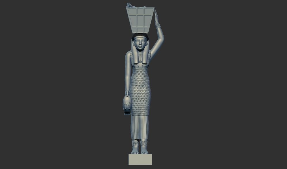 Ancient Egyptian Estate Figure sculpture 3d printable model 3D print model_1