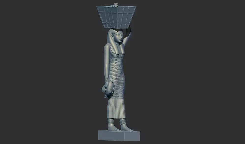 Ancient Egyptian Estate Figure sculpture 3d printable model 3D print model_0