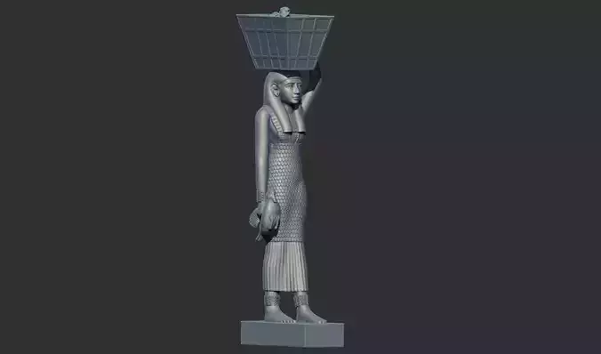 Ancient Egyptian Estate Figure sculpture 3d printable model