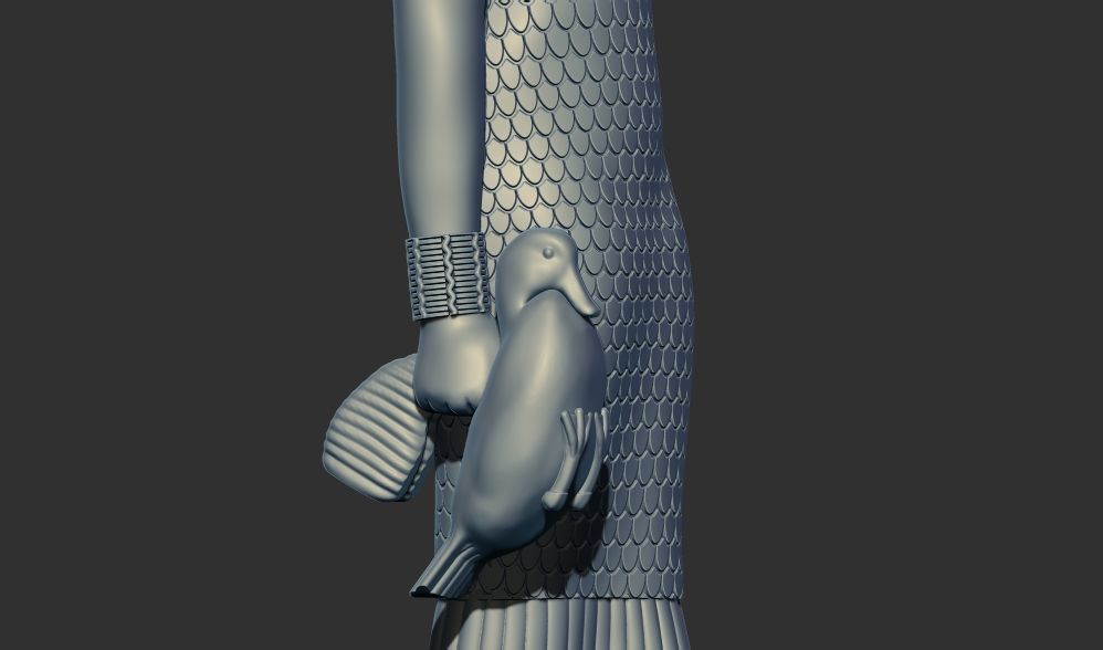 Ancient Egyptian Estate Figure sculpture 3d printable model 3D print model_3