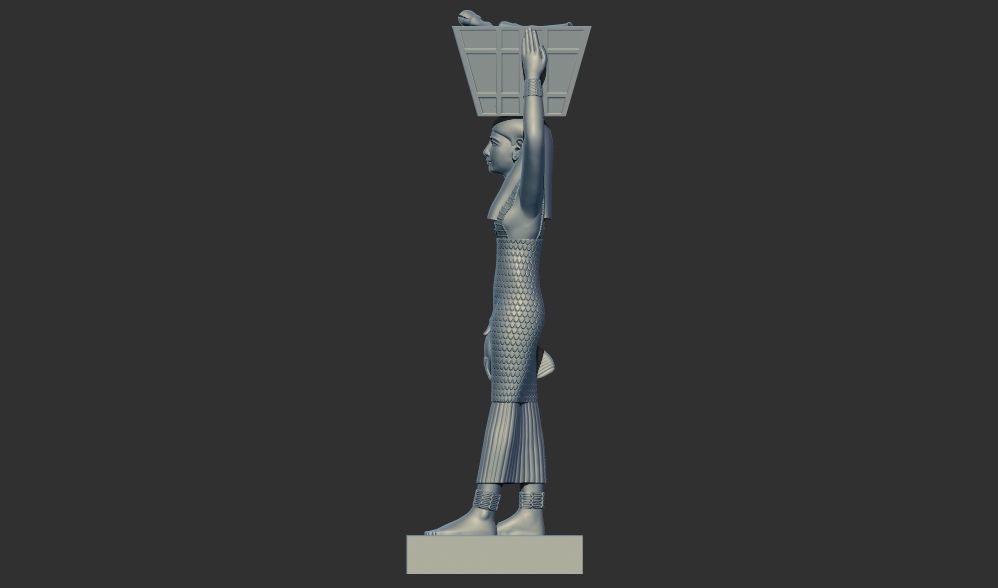 Ancient Egyptian Estate Figure sculpture 3d printable model 3D print model_10