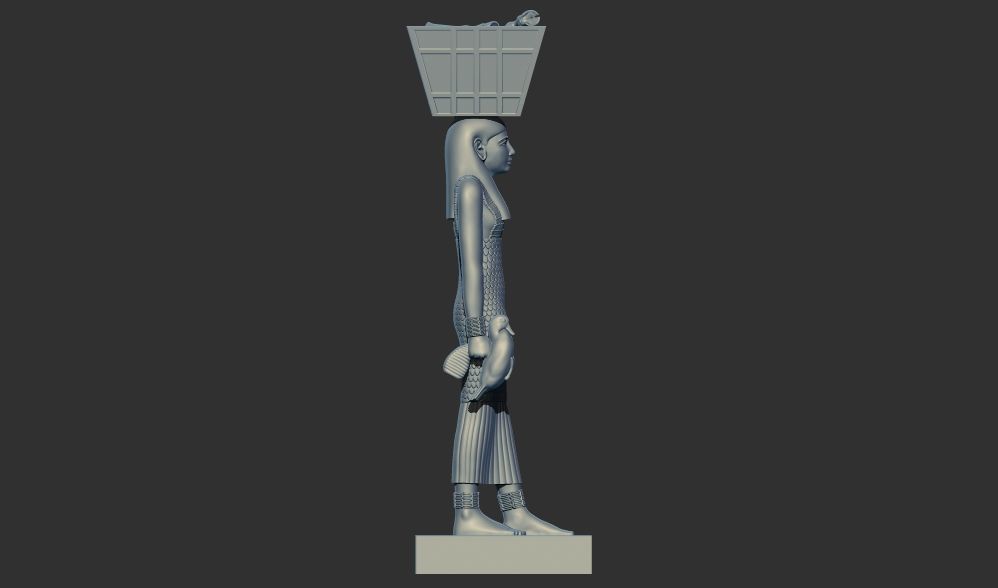 Ancient Egyptian Estate Figure sculpture 3d printable model 3D print model_2