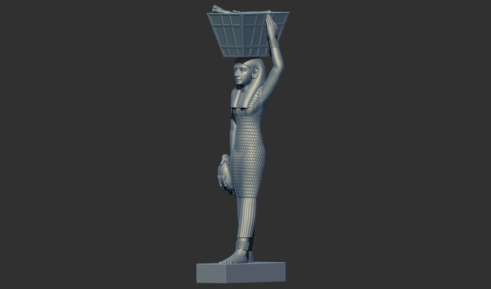 Ancient Egyptian Estate Figure sculpture 3d printable model 3D print model_9