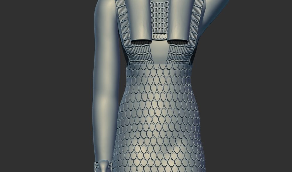 Ancient Egyptian Estate Figure sculpture 3d printable model 3D print model_6