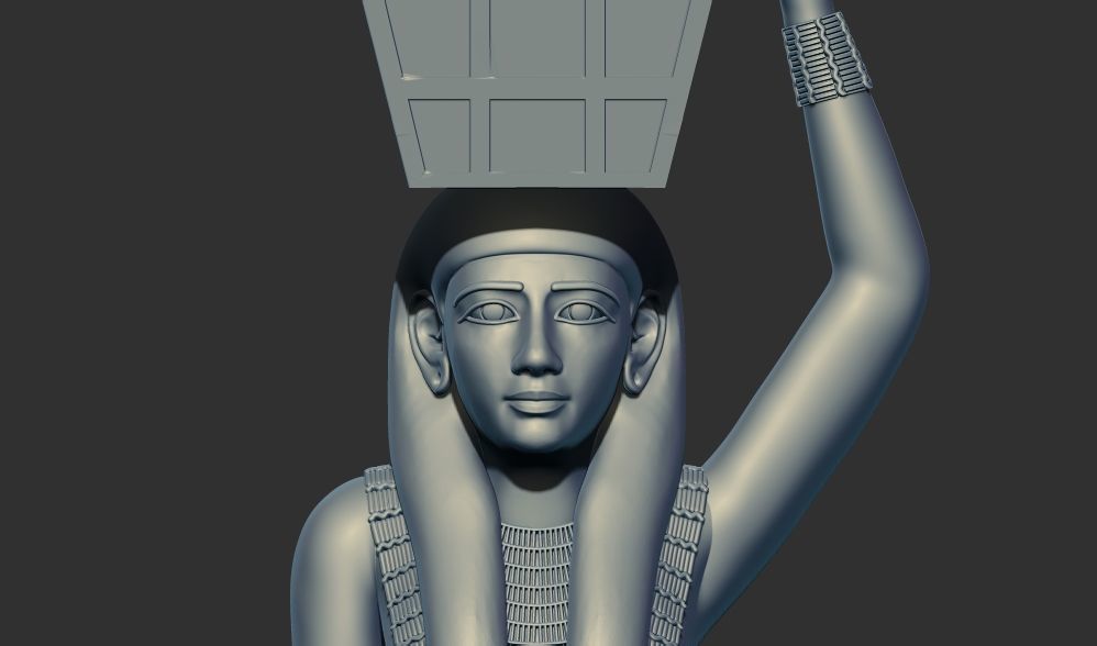 Ancient Egyptian Estate Figure sculpture 3d printable model 3D print model_4