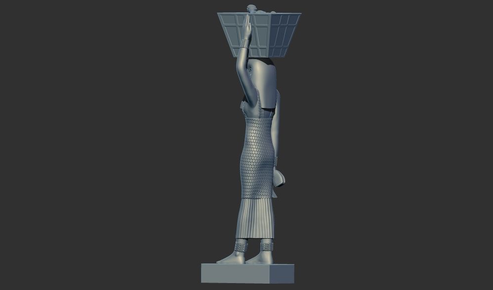 Ancient Egyptian Estate Figure sculpture 3d printable model 3D print model_7