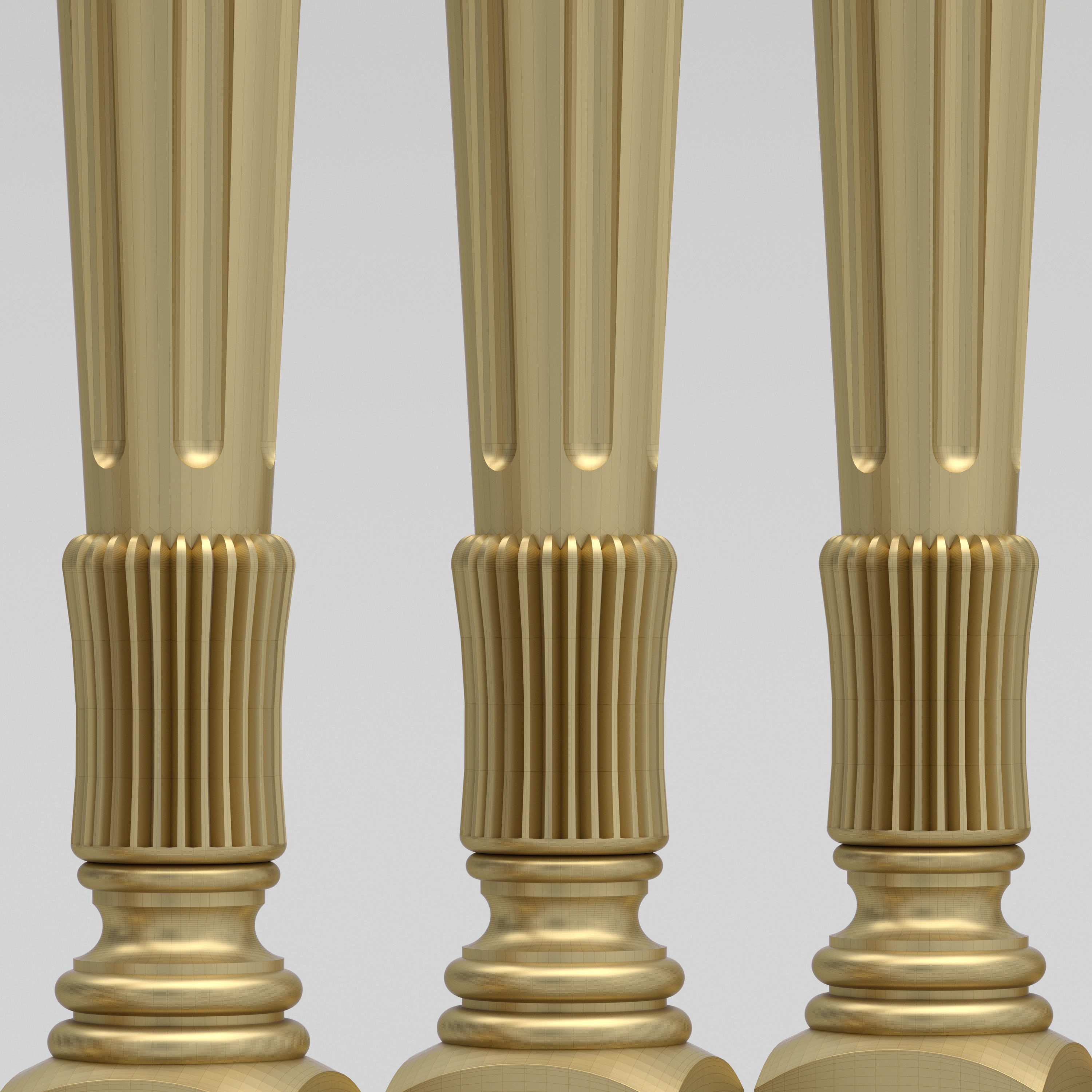 Carved Baluster 3D model_9
