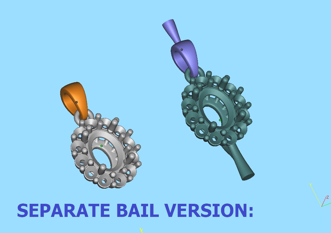 Princess Diana 8x6 Oval Sapphire Necklace Pendant 3D model 3D print model_10