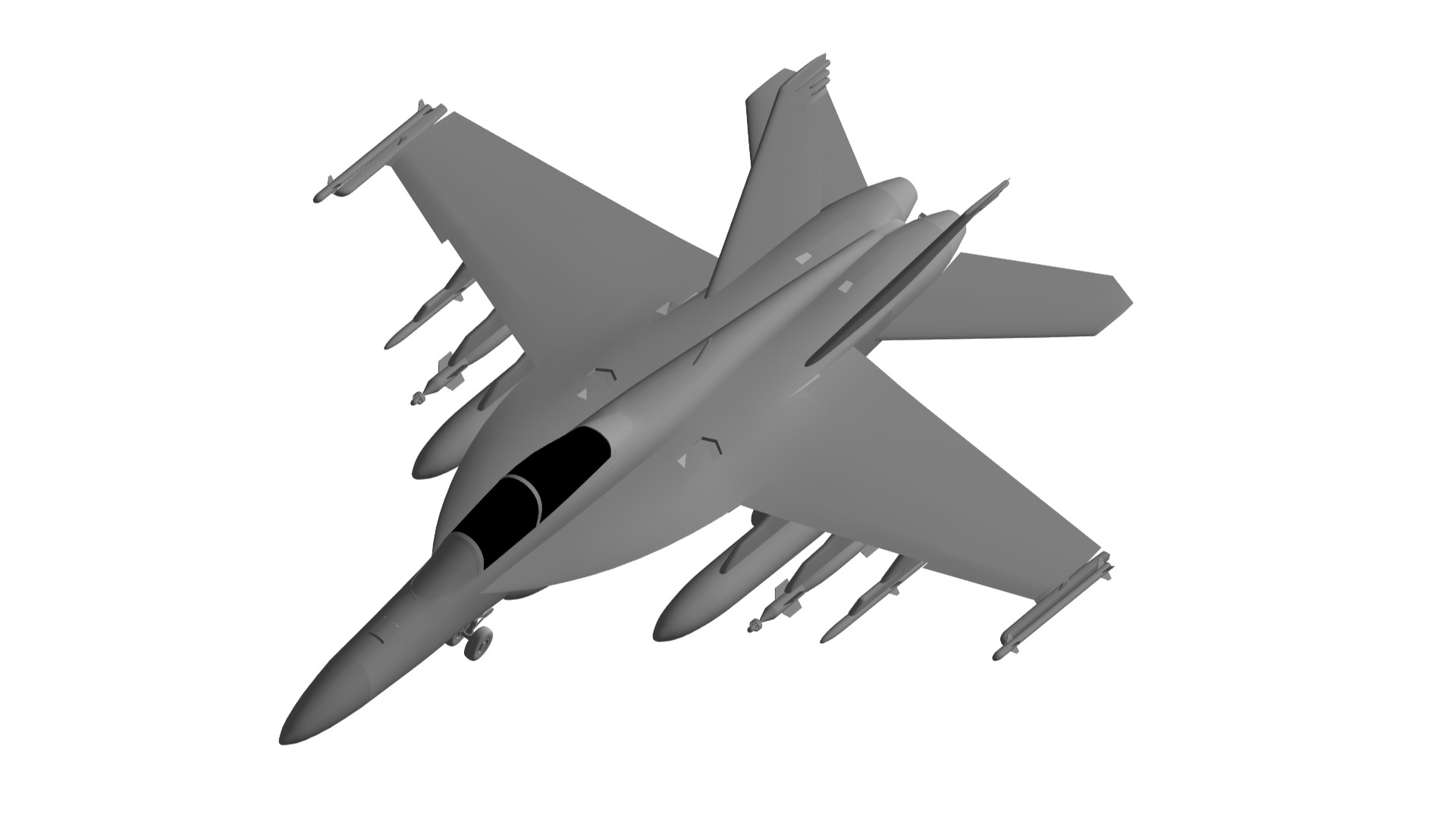 Boeing FA-18 Super Hornet 3D model_1