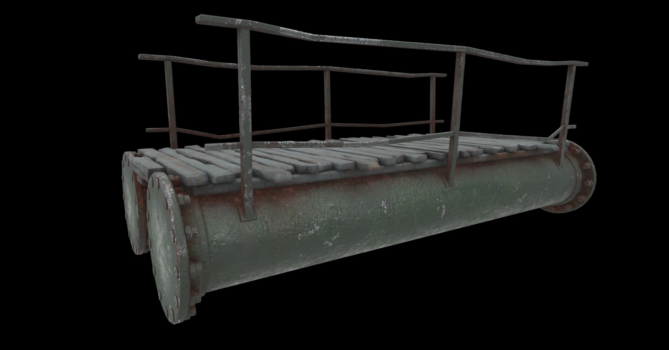 pipe raft  3D model_1