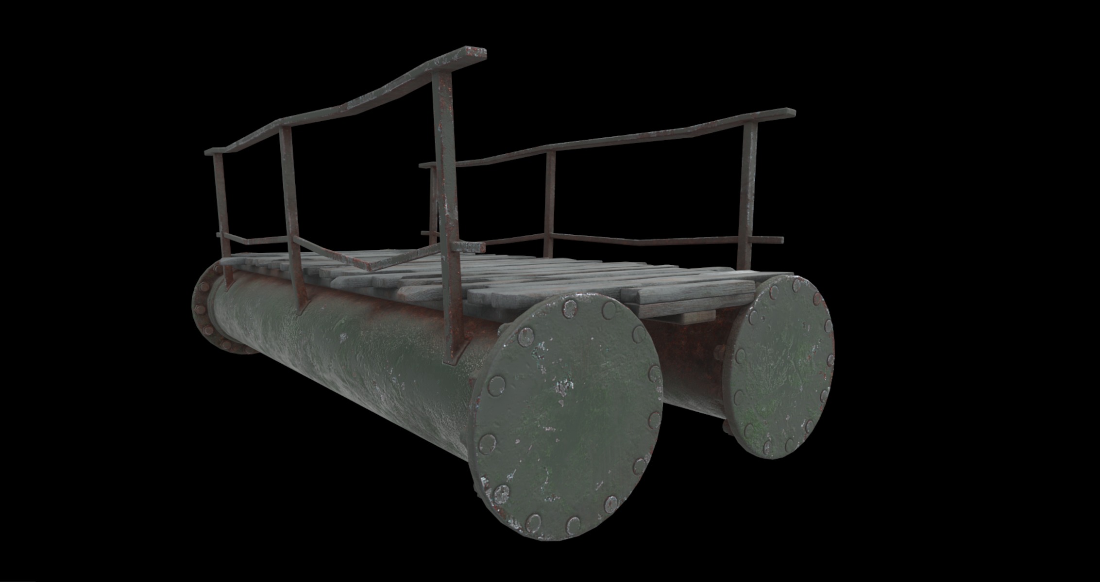 pipe raft  3D model_2