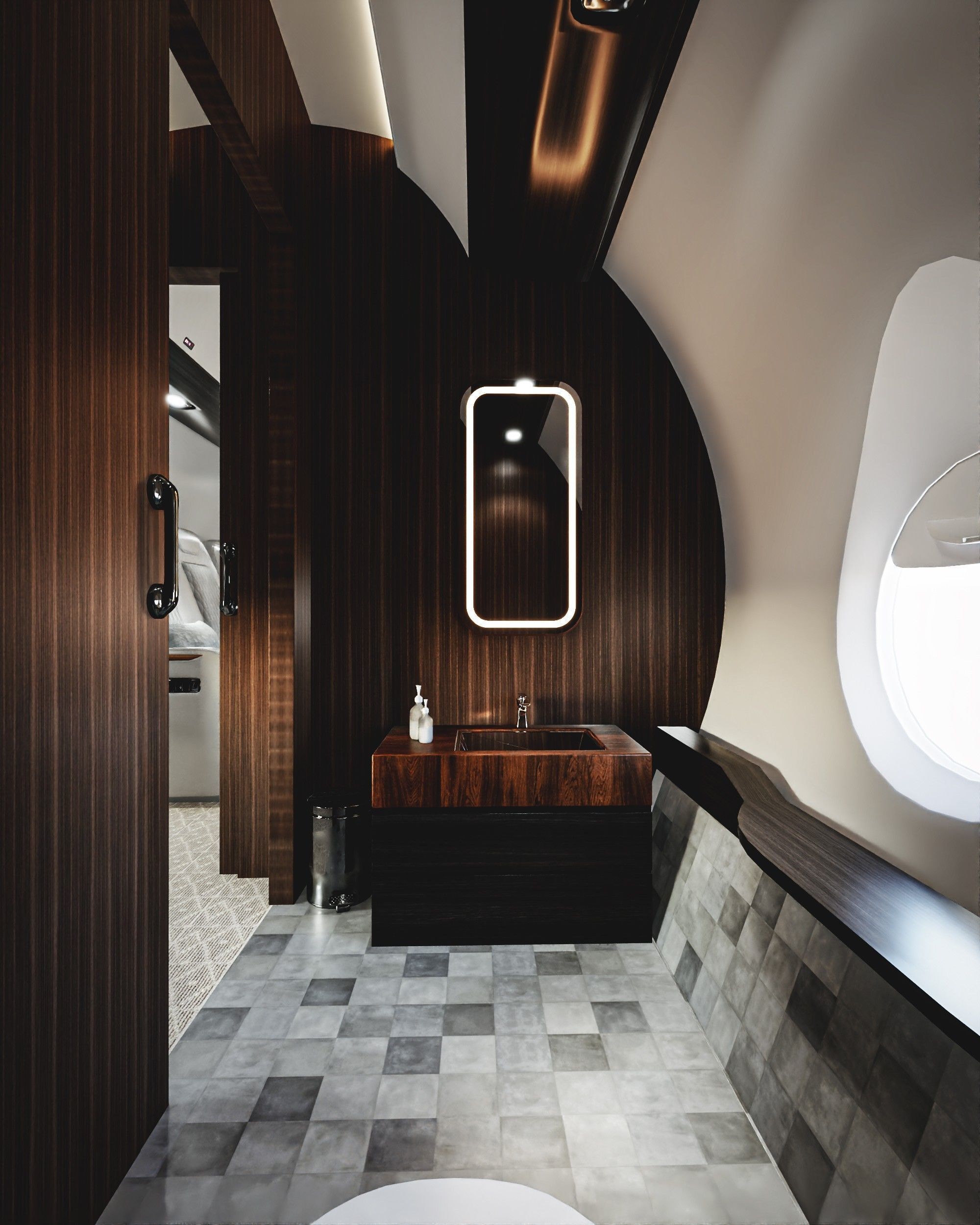 Luxury Private Jet Interior 3D model_29