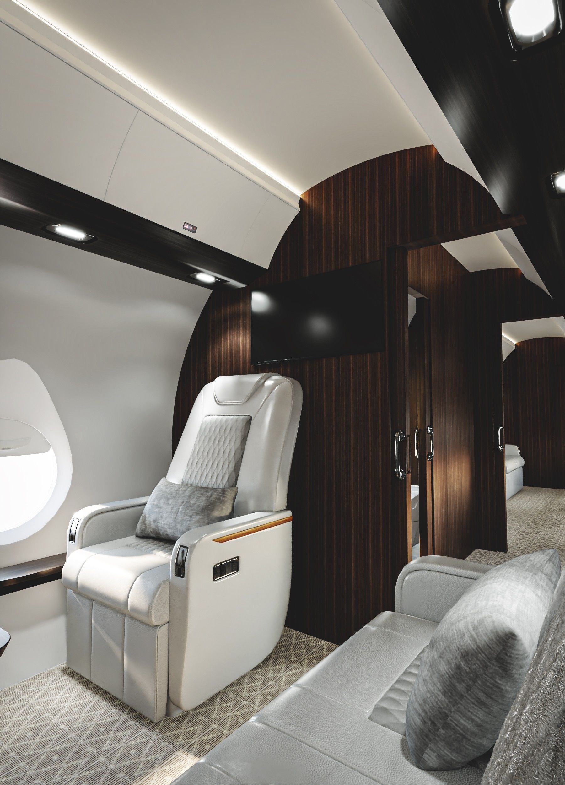 Luxury Private Jet Interior 3D model_12