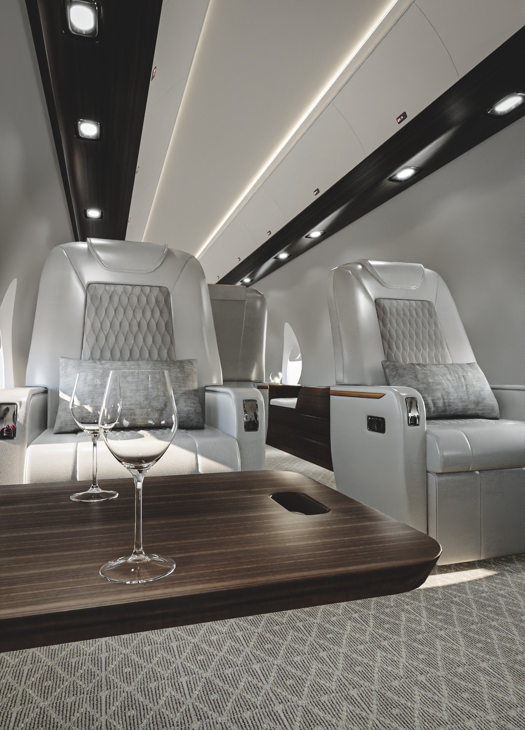 Luxury Private Jet Interior 3D model_8