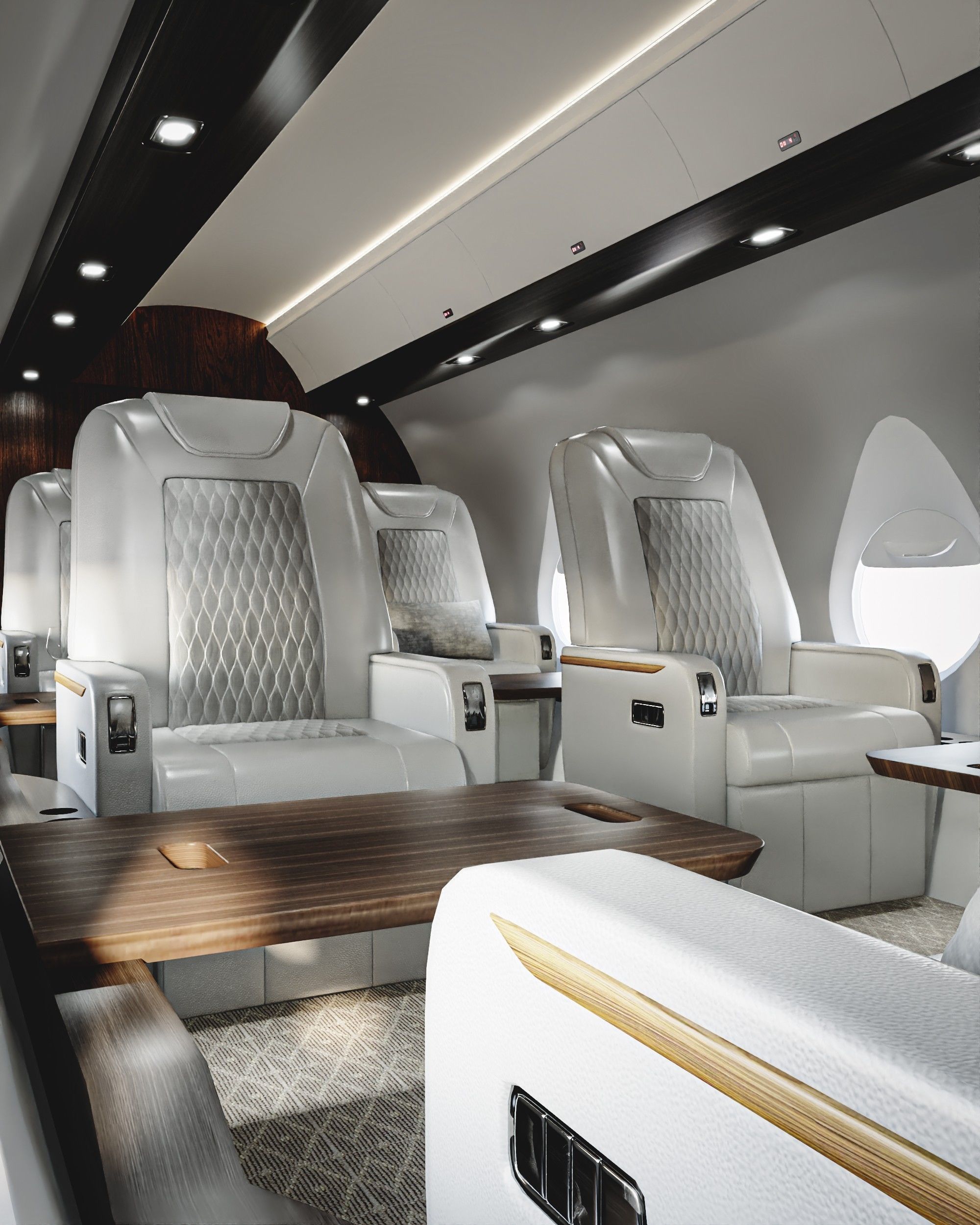 Luxury Private Jet Interior 3D model_18