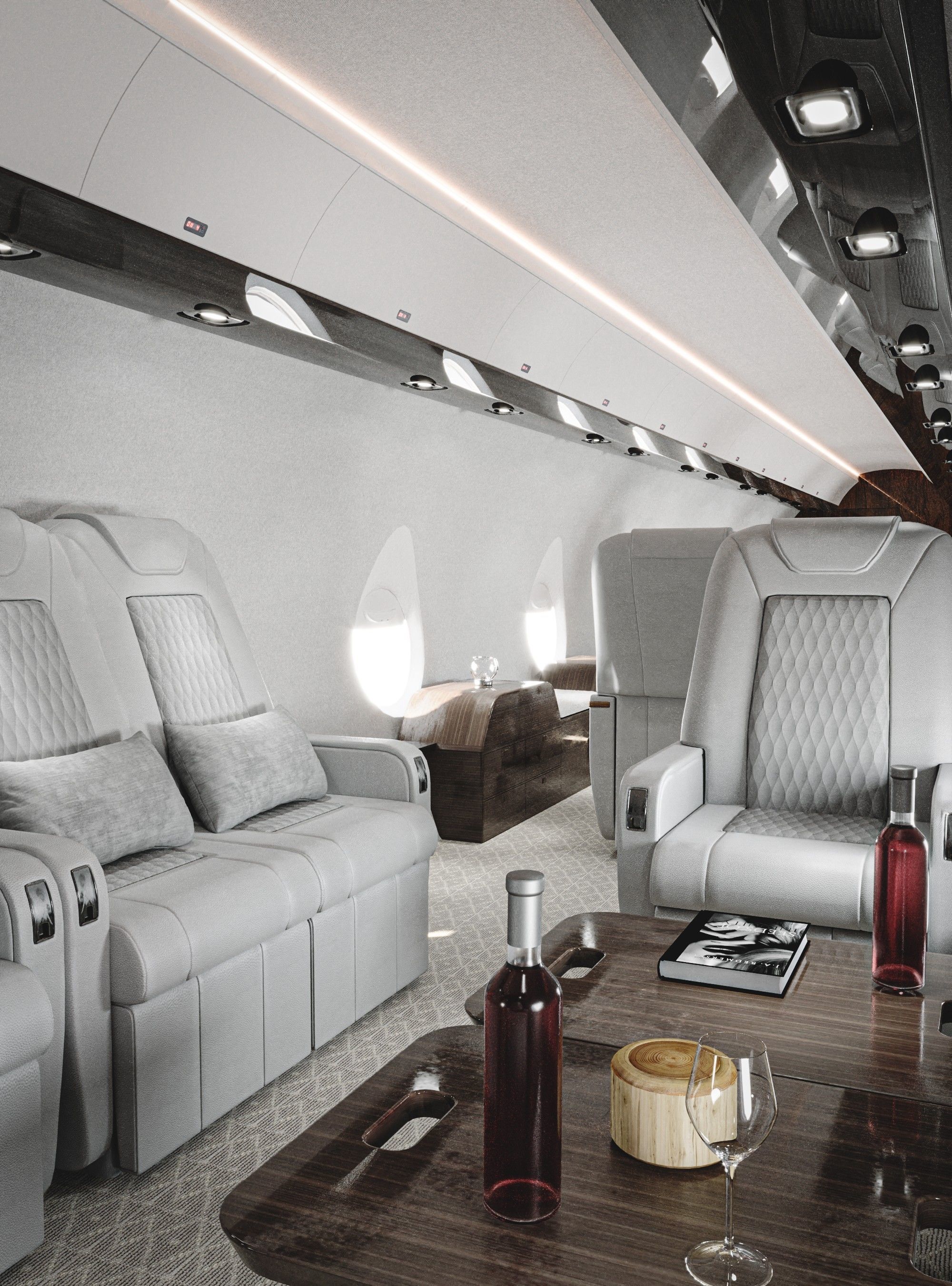 Luxury Private Jet Interior 3D model_5