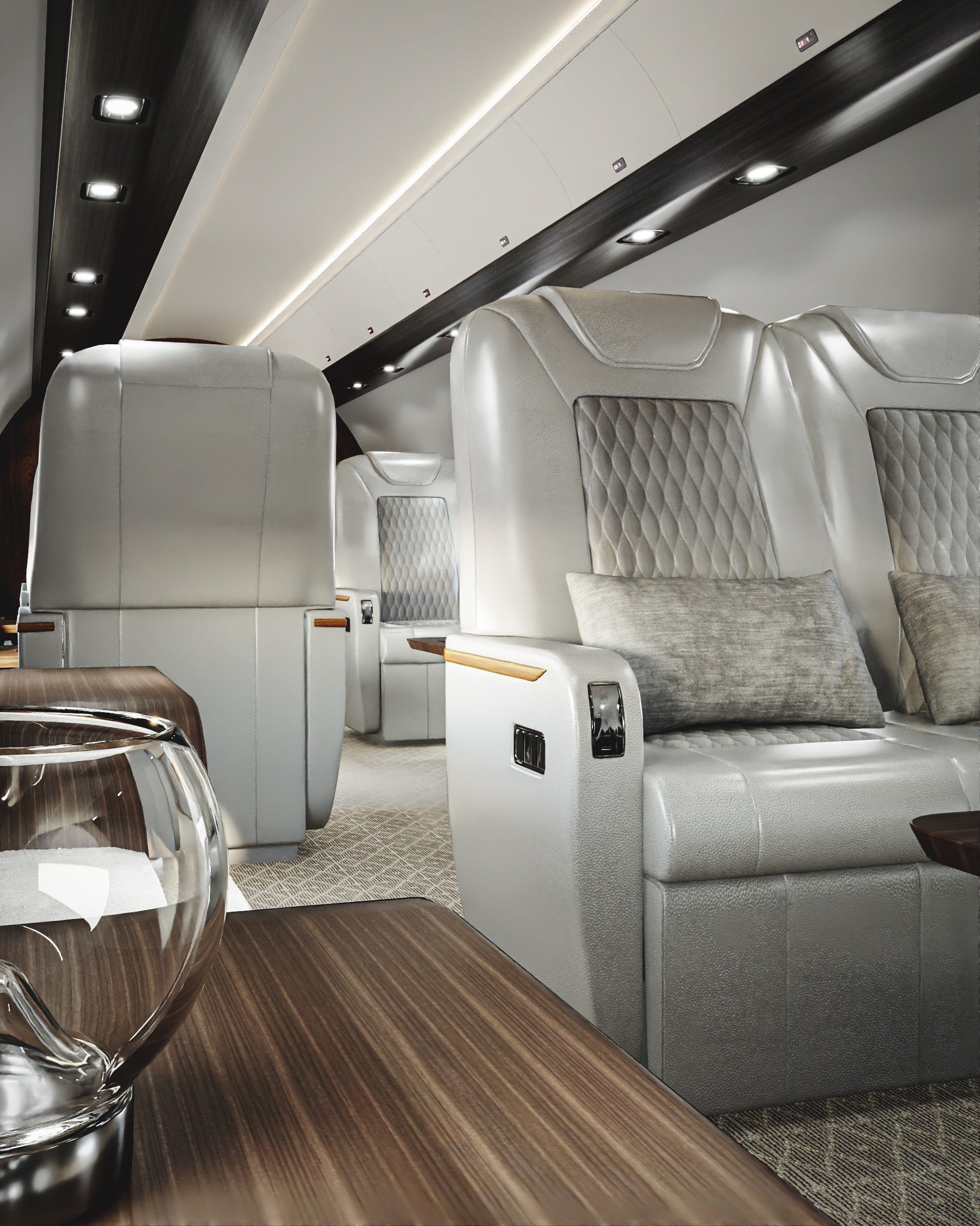 Luxury Private Jet Interior 3D model_22