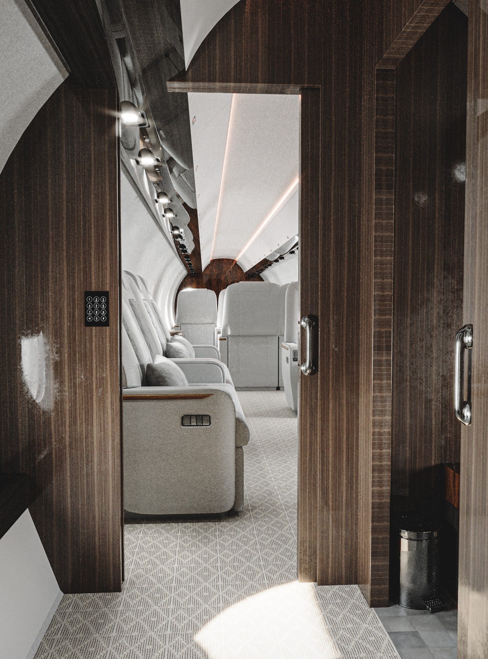 Luxury Private Jet Interior 3D model_10