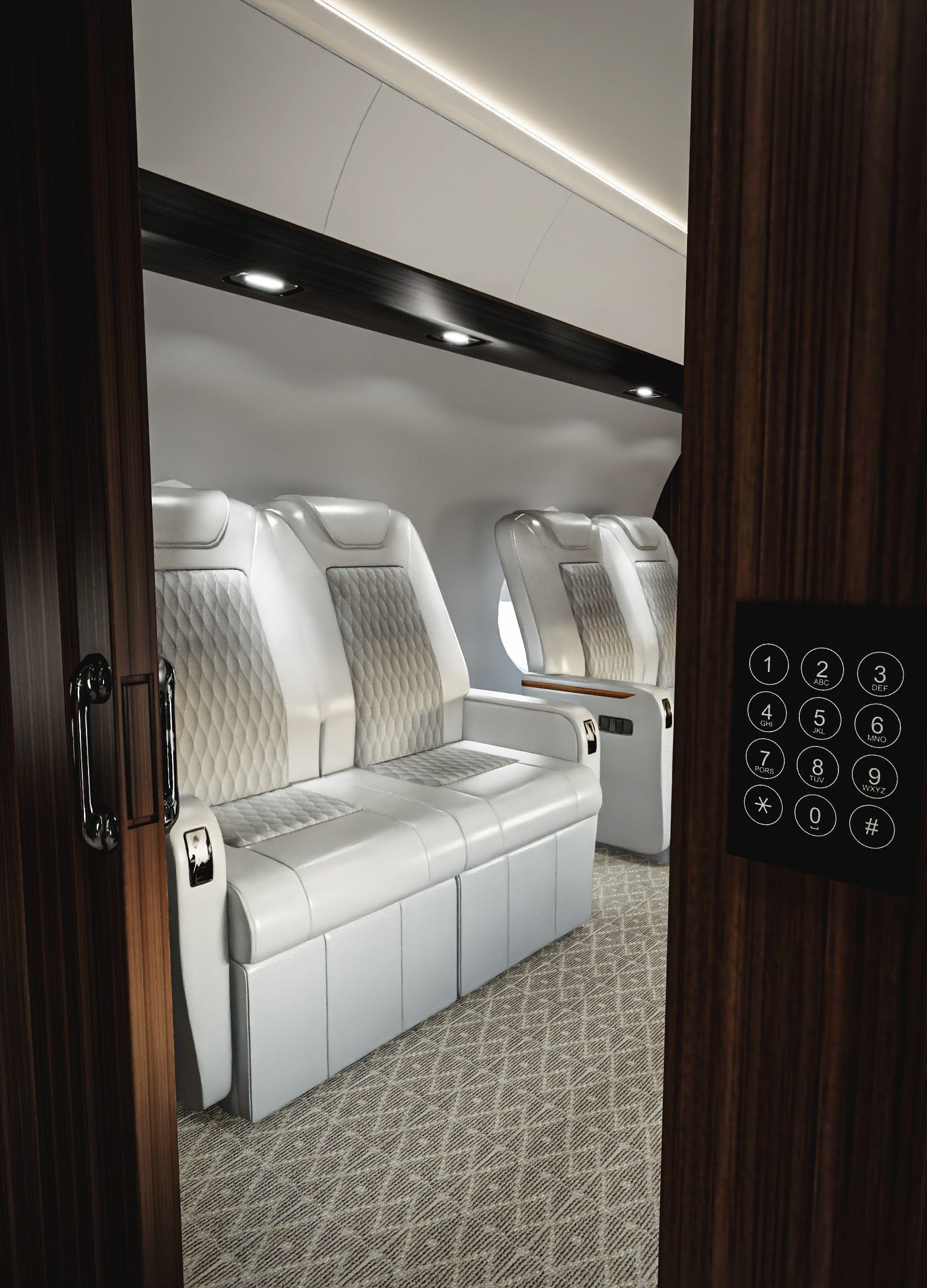 Luxury Private Jet Interior 3D model_15