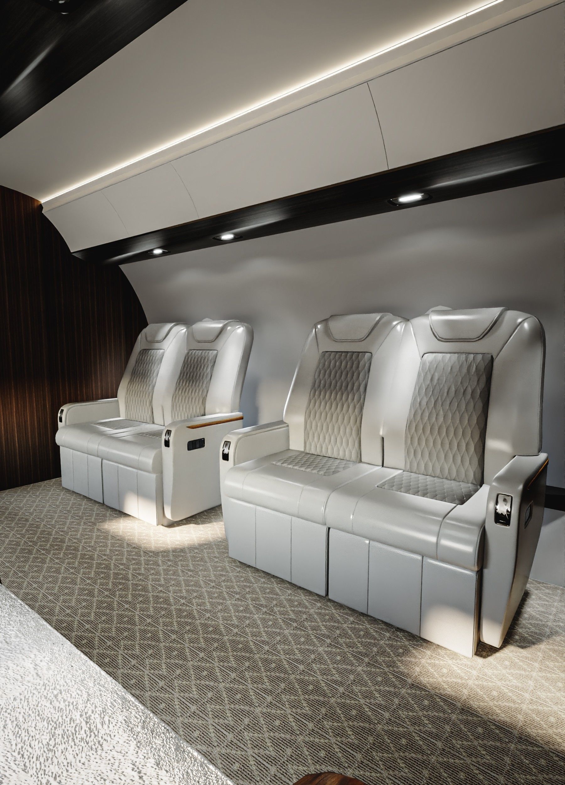 Luxury Private Jet Interior 3D model_23