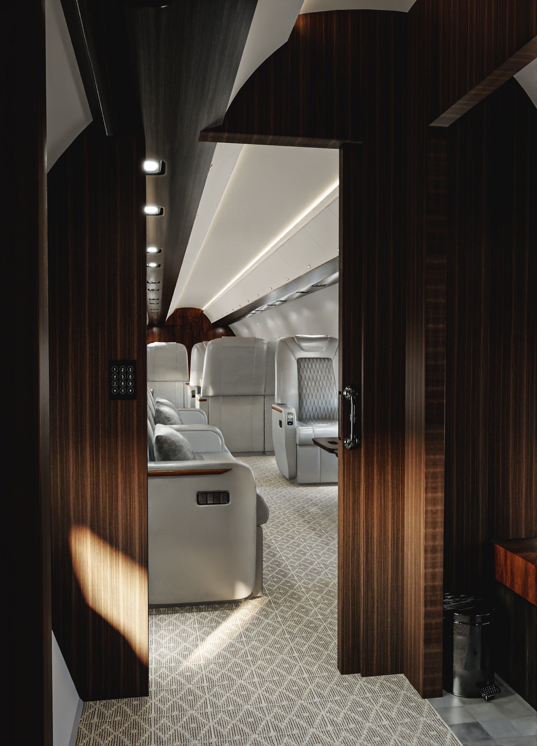 Luxury Private Jet Interior 3D model_19