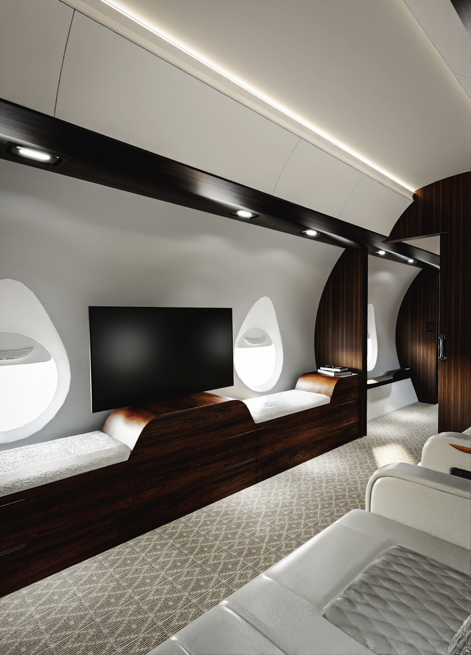 Luxury Private Jet Interior 3D model_14