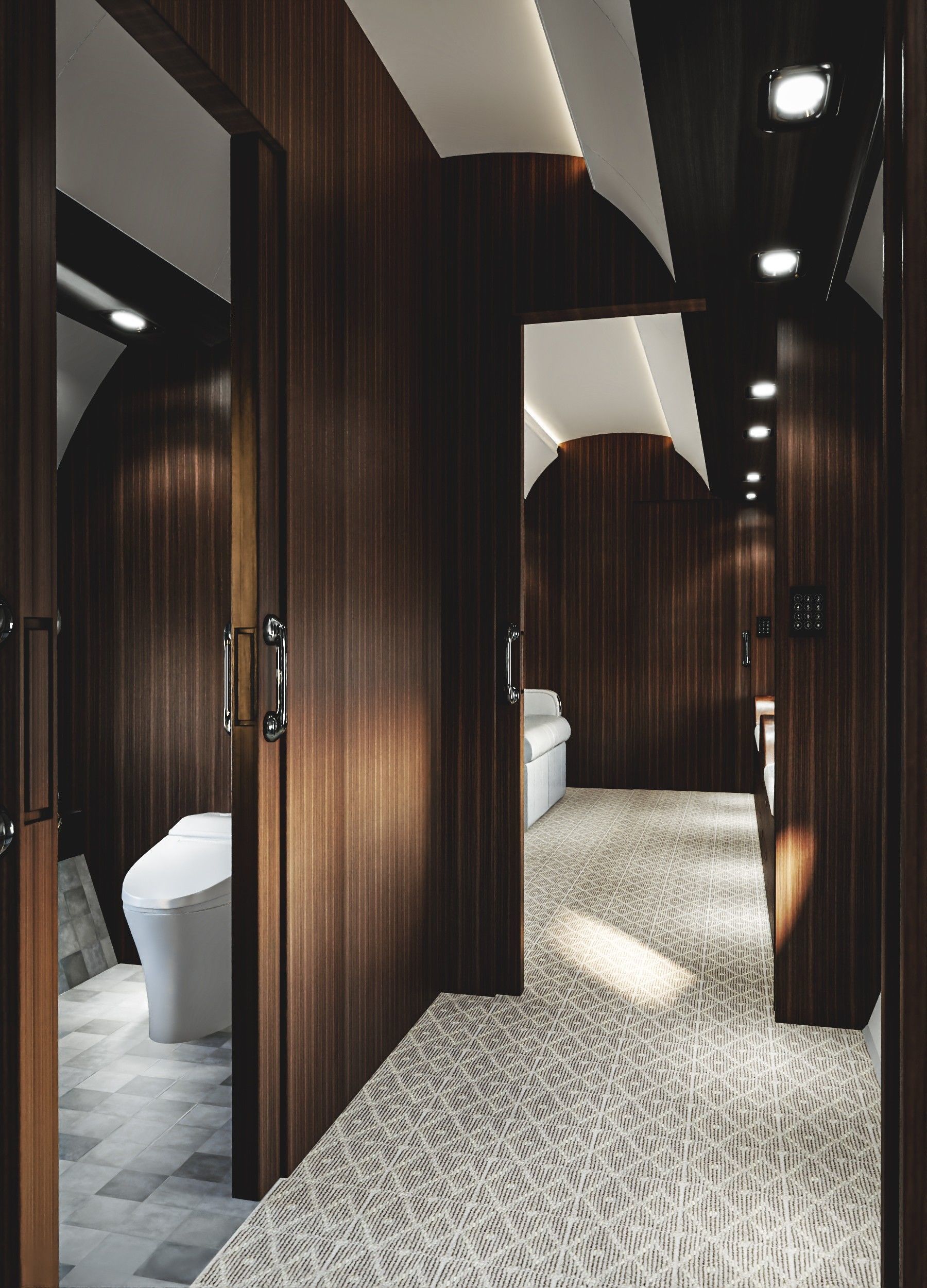 Luxury Private Jet Interior 3D model_13