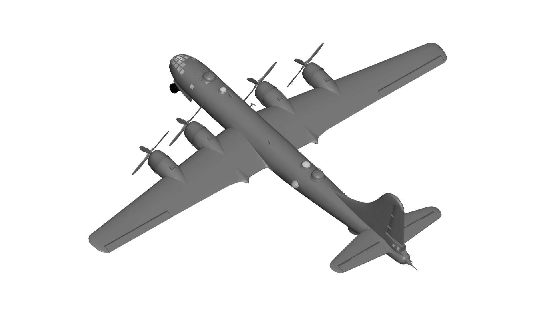 Boeing B-29 Superfortress 3D model_2