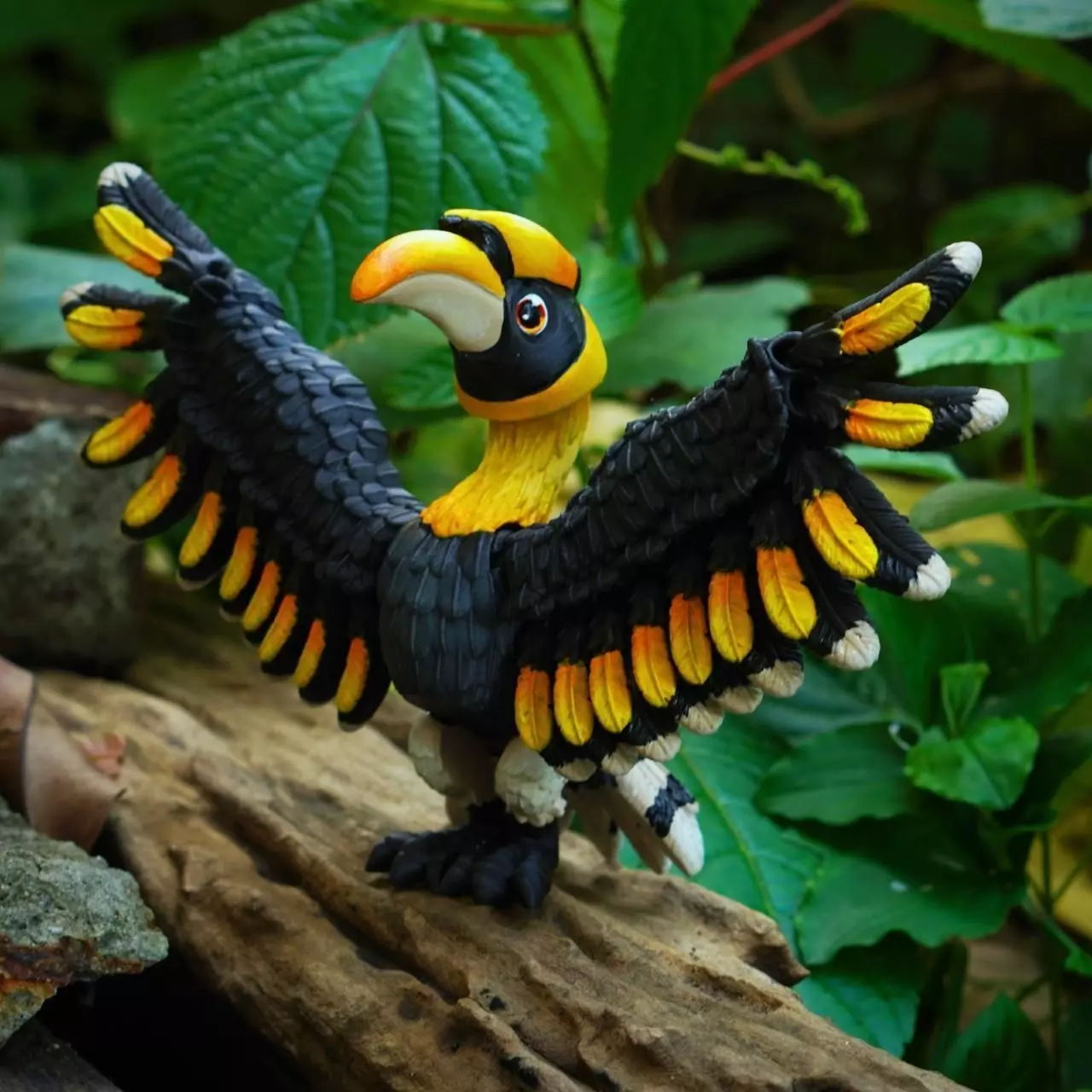 PRINT IN PLACE CUTE FLEXI GREAT HORNBILL BIRD 3D print model