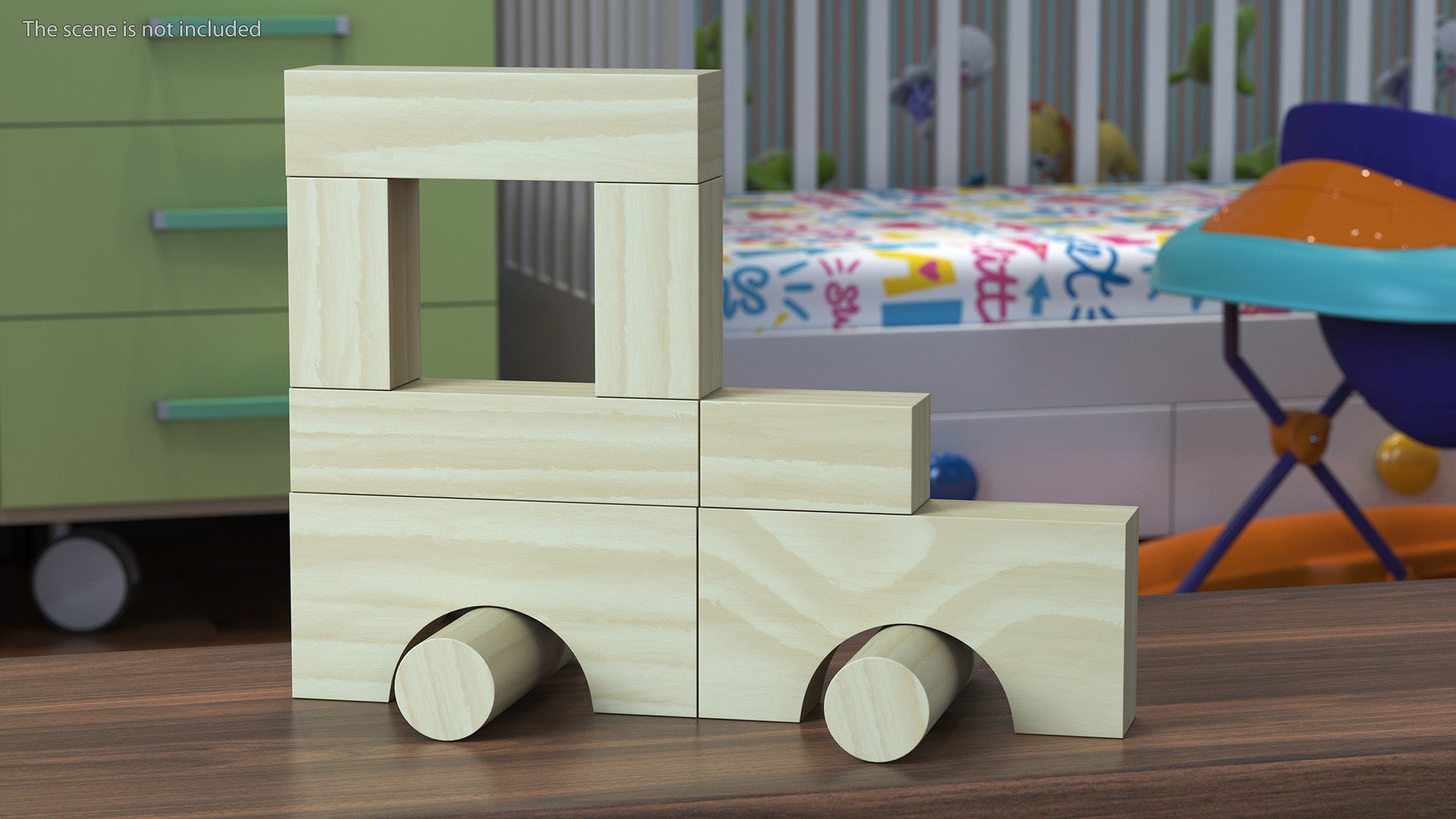 Wooden Constructor Car for 3D Print 3D print model