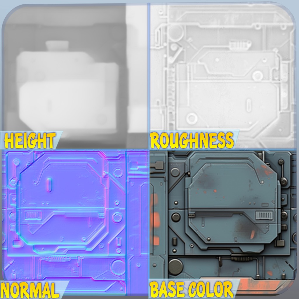 Sci-FI Seamless Texture Texture_1