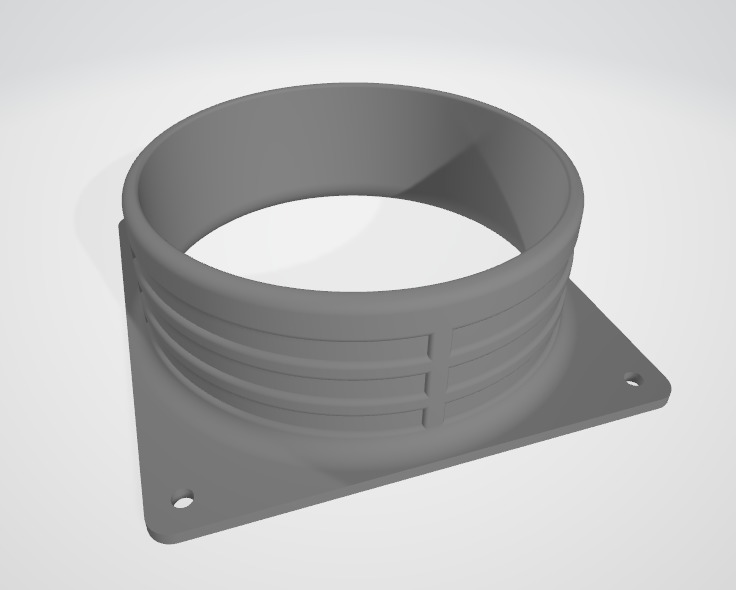  KG pipe fan adapter HT 3D print model_2