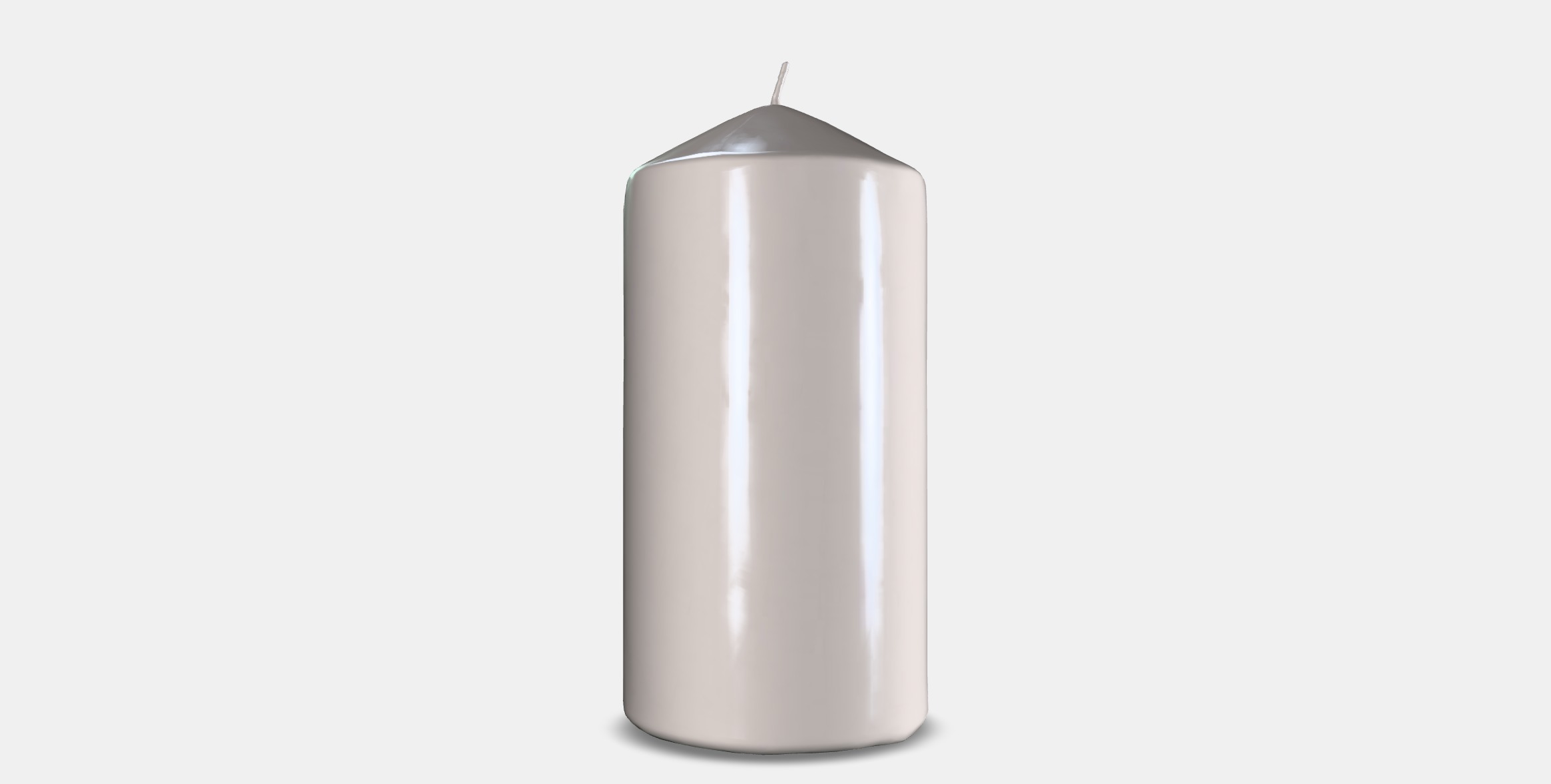 DAGLIGEN Unscented pillar candle Low-poly 3D model_16