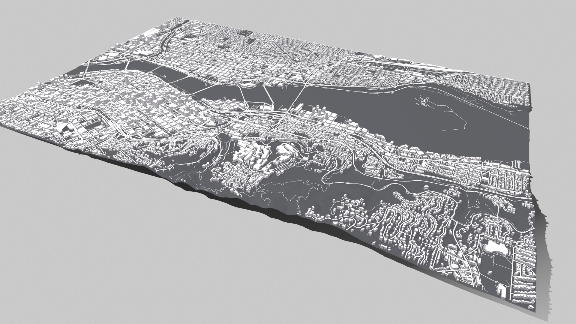 Cityscape Portland Oregon USA 3D model_10