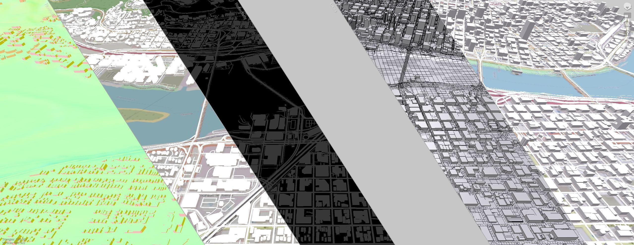 Cityscape Portland Oregon USA 3D model_16