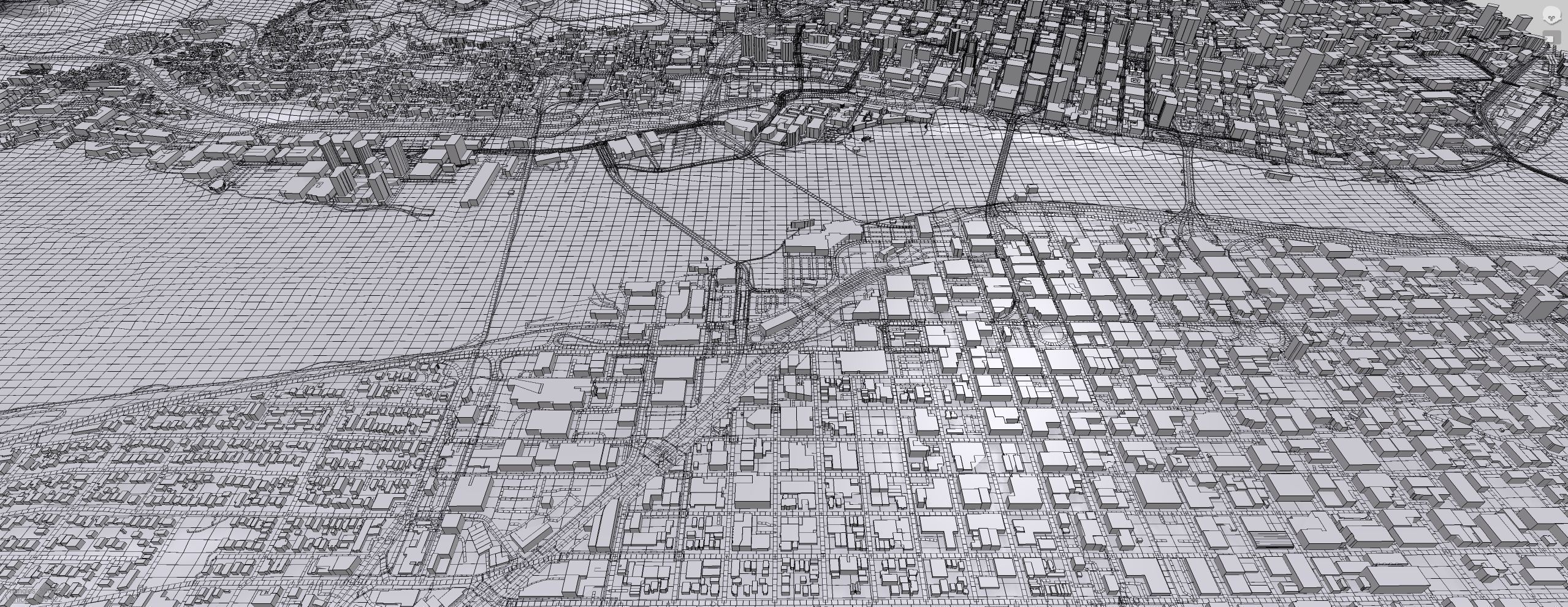 Cityscape Portland Oregon USA 3D model_17