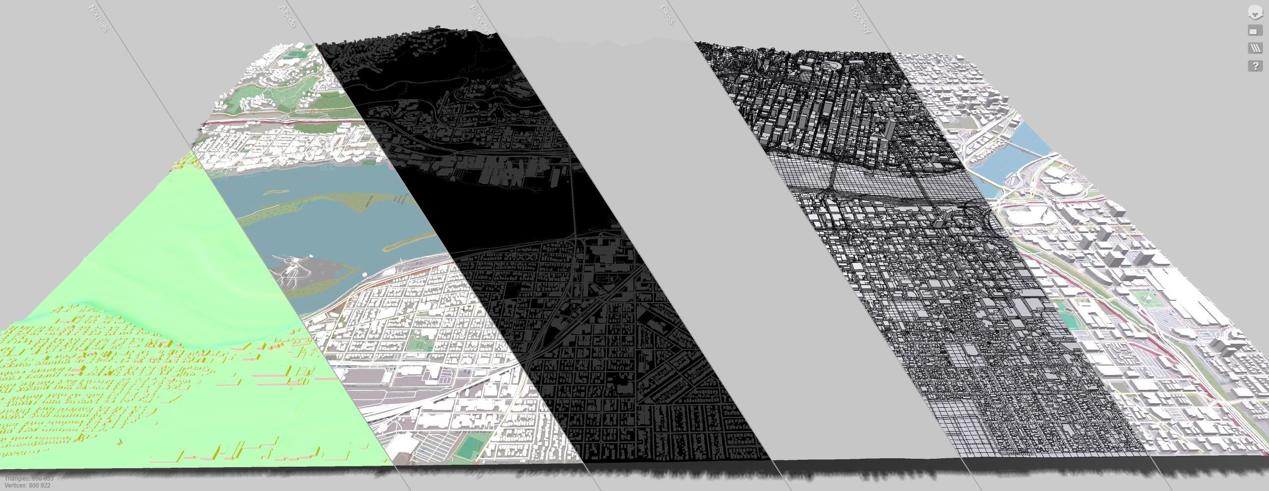 Cityscape Portland Oregon USA 3D model_14